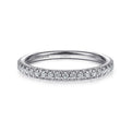 Gabriel & Co. LR51756W45JJ 14K White Gold Diamond Stackable Ring