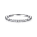 Gabriel & Co. LR51757W45JJ 14K White Gold Diamond Stackable Ring