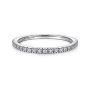 Gabriel & Co. LR51757W45JJ 14K White Gold Diamond Stackable Ring