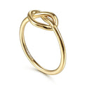 Gabriel & Co. LR51803Y4JJJ 14K Yellow Gold Twisted Heart Pretzel Ring