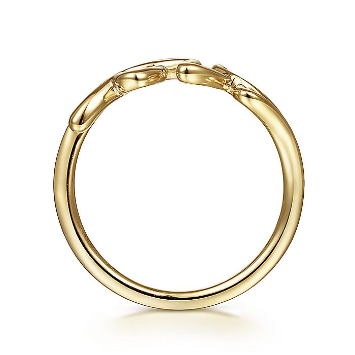 Gabriel & Co. LR51834Y4JJJ 14K Yellow Gold Love Ring