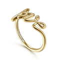 Gabriel & Co. LR51834Y4JJJ 14K Yellow Gold Love Ring