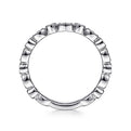 Gabriel & Co. LR5701W45JJ 14K White Gold Marquise and Round Station Diamond Ring