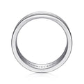 Gabriel & Co. MBH0140-70W4JJJ 14K White Gold 7mm - High Polished Men's Wedding Band with Millgrain