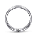 Gabriel & Co. MBL0156-60W4JJJ 14K White Gold 6mm - Satin Finish Men's Wedding Band