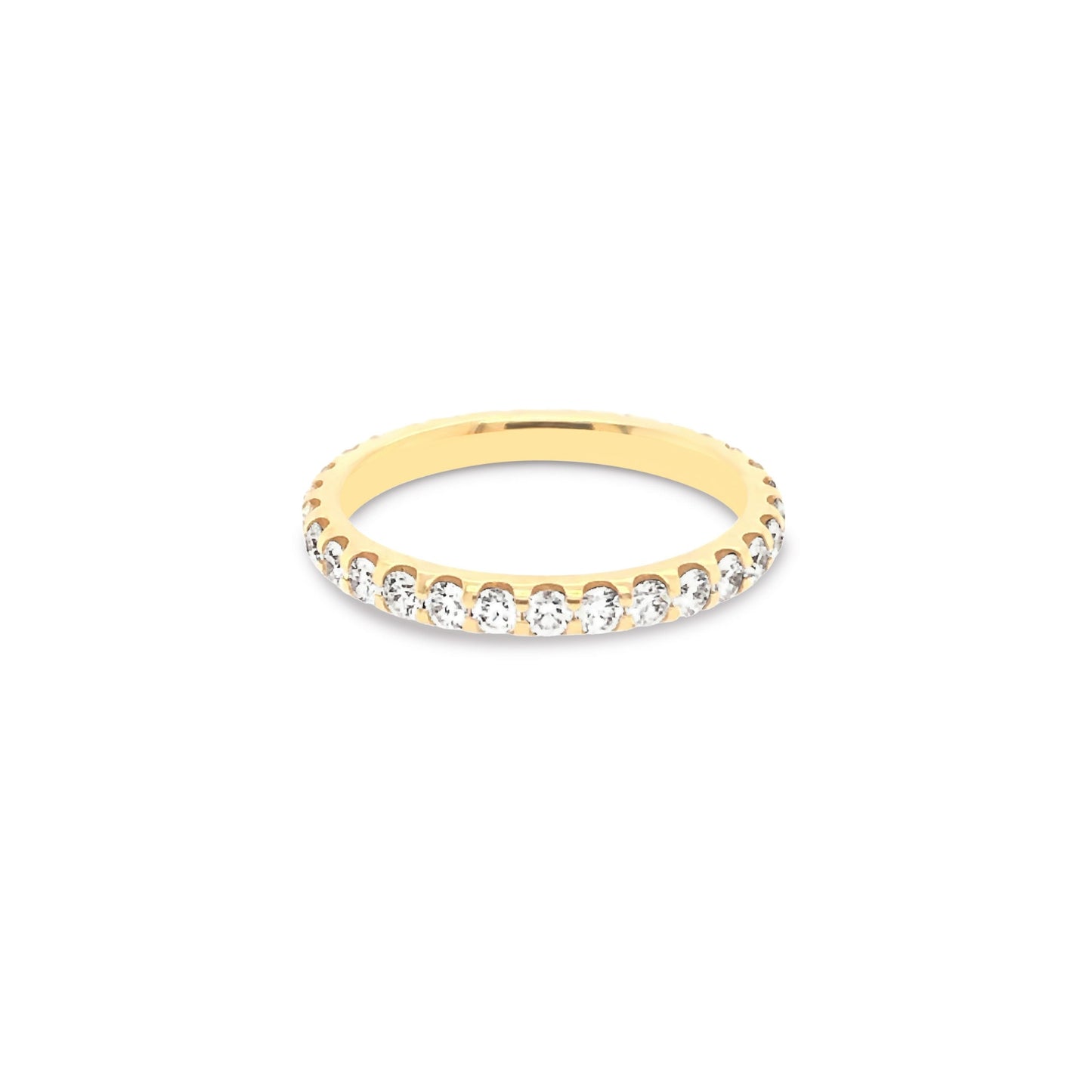 18 Karat Yellow Gold and Diamond Band by Memoire