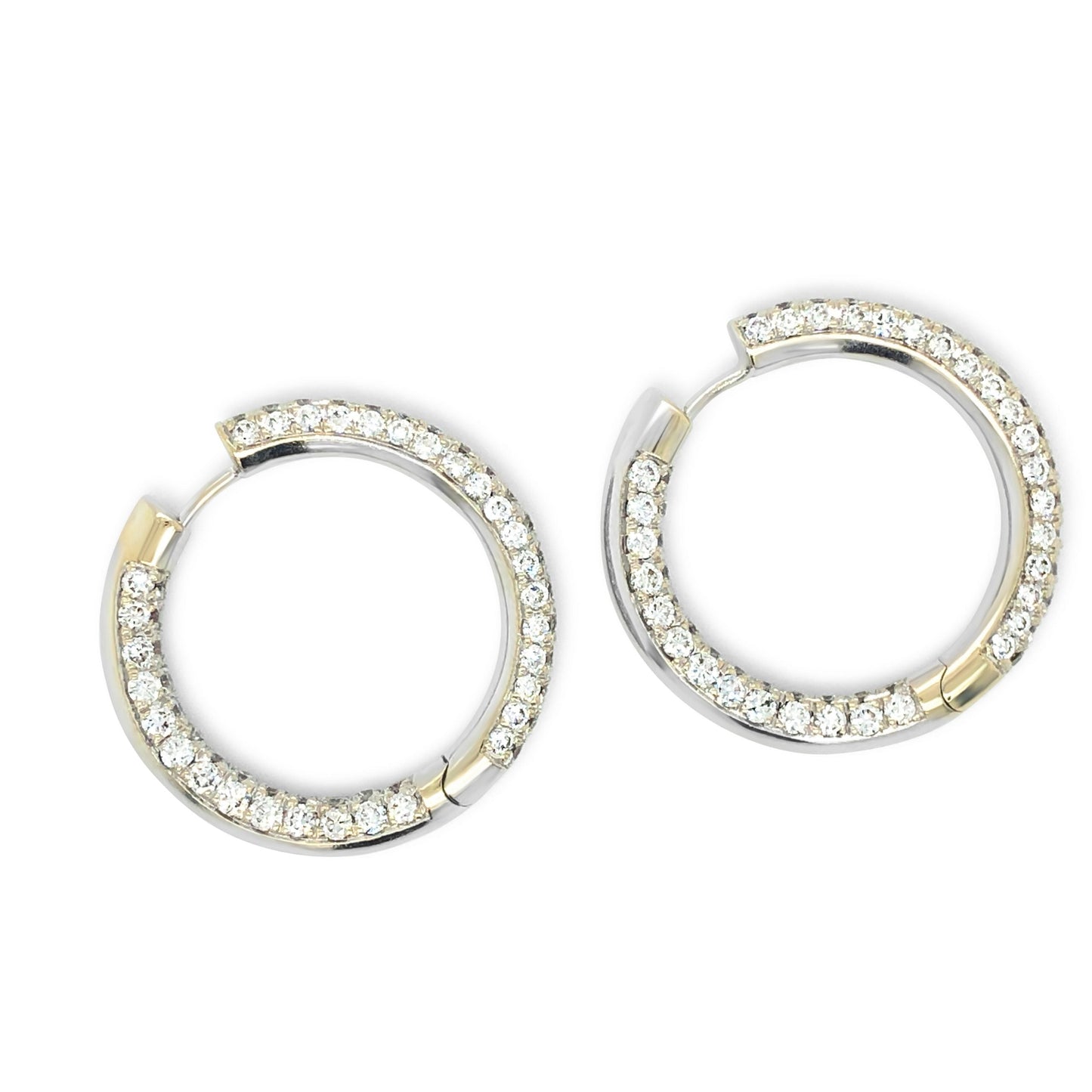 Gold and Diamond Earrings