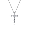 Gabriel & Co. NK4997W45JJ 14K White Gold Diamond Cross Pendant Necklace