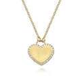 Gabriel & Co. NK5199Y45JJ 14K Yellow Gold Diamond Halo Heart Pendant Necklace