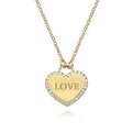 Gabriel & Co. NK5199Y45JJ 14K Yellow Gold Diamond Halo Heart Pendant Necklace