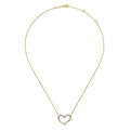 Gabriel & Co. NK5265Y45JJ 14K Yellow Gold Open Heart Diamond Pendant Necklace