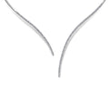 Gabriel & Co. NK5277W45JJ Asymmetrical 14K White Gold Open Diamond Collar Necklace