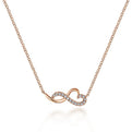 Gabriel & Co. NK5736K45JJ 14K Rose Gold Diamond Infinity Heart Pendant Necklace