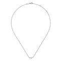 Gabriel & Co. NK6118W45JJ 14K White Gold Diamond Constellation Necklace