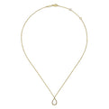 Gabriel & Co. NK6134Y45JJ 14K Yellow Gold Teardrop Diamond Pendant Necklace