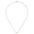 Gabriel & Co. NK6396Y4JJJ 14K Yellow Gold Bujukan Beaded Bar Necklace