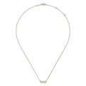 Gabriel & Co. NK6404Y4JJJ 14K Yellow Gold Twisted Rope Infinity Pendant Necklace