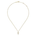 Gabriel & Co. NK6408Y45JJ 14K Yellow Gold Diamond Cross Pendant Necklace