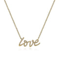 Gabriel & Co. NK6479Y4JJJ 14K Yellow Gold Love Necklace