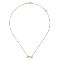 Gabriel & Co. NK6479Y4JJJ 14K Yellow Gold Love Necklace