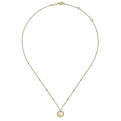 Gabriel & Co. NK6490Y4JJJ 14K Yellow Gold Round Cutout Cross Pendant Necklace with Bujukan Bead Frame