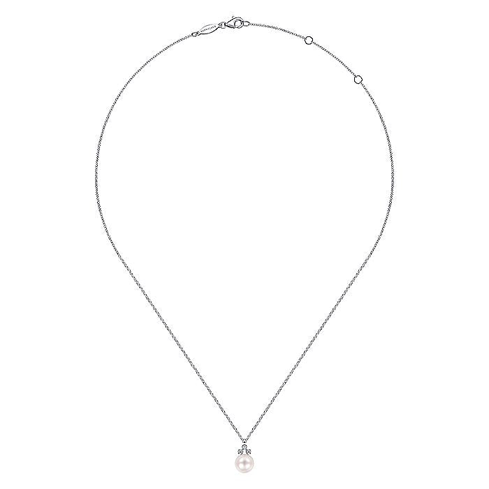 Gabriel & Co. NK6494W45PL 14K White Gold  Necklace