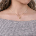 Gabriel & Co. NK6561Y4JJJ 14K Yellow Gold Bujukan Beaded Open Heart Pendant Necklace