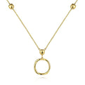 Gabriel & Co. NK6716Y4JJJ 14K Yellow Gold Twisted Circle Pendant Necklace